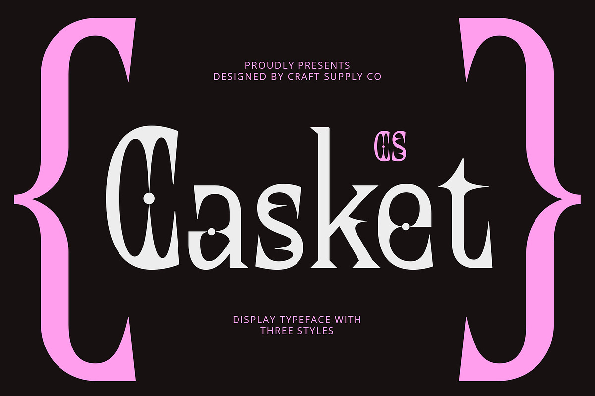 CS Casket – Gothic Font, a Serif Font by Craft Supply Co. (Photo 1 of 8)