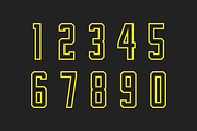 Contender Numeral Set, a Sans Serif Font by Port Design Company (Thumbnail 3 of 6)