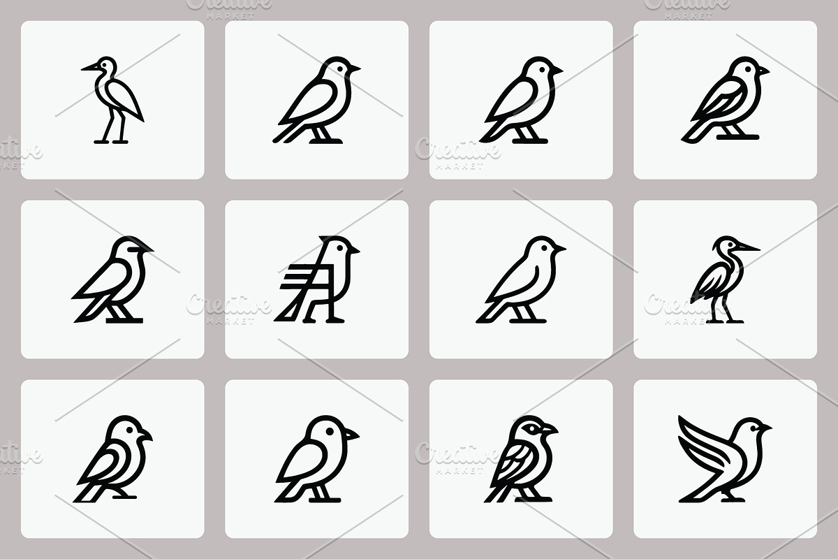Bird Logos Collection, a Branding & Logo Template by Vectorium Studio (Photo 1 of 2)