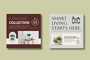 Modern Furniture Social Media Post, a Social Media Template by MightyDesign (Thumbnail 3 of 8)