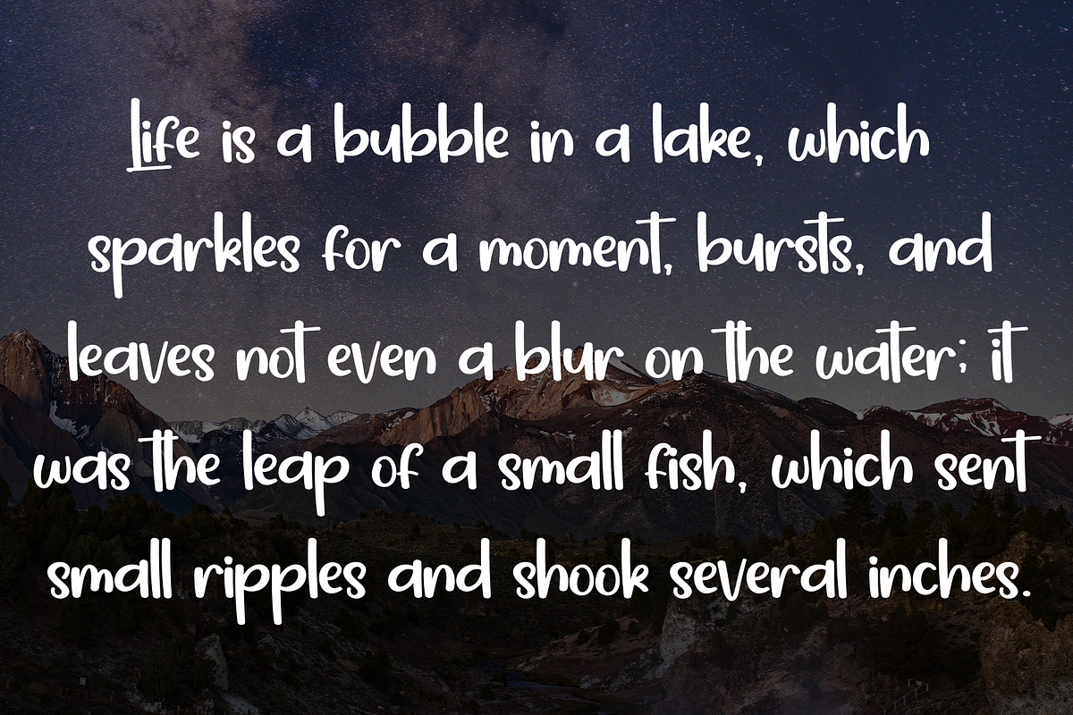 Midnight | Script Font, a Handwritten Font by Scratchones (Photo 6 of 8)