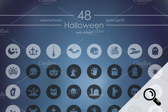 48 Halloween Icons