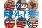 Patriotic Round Sign Cut File SVG, an Object Graphic by EllaMaiyaali (Thumbnail 1 of 8)