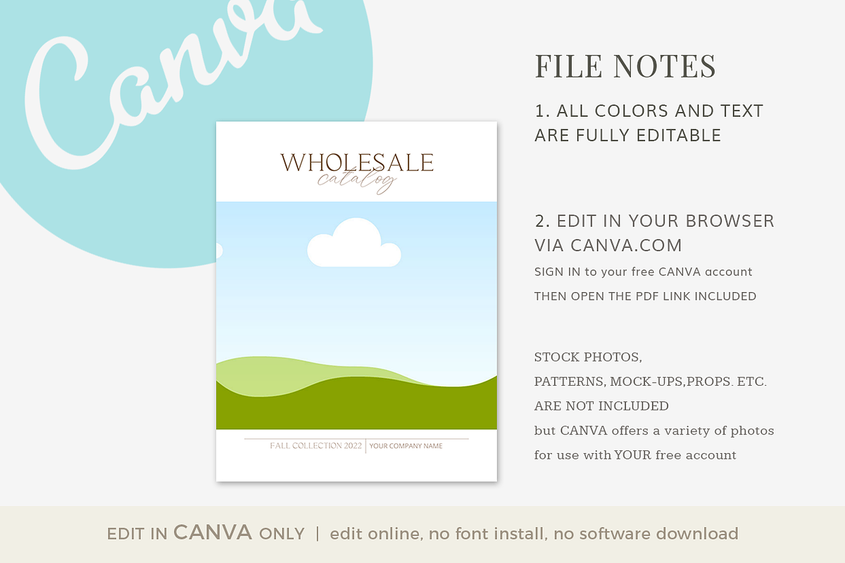 Wholesale Catalog Template CANVA, a Magazine Template by Digiluxe (Photo 2 of 7)