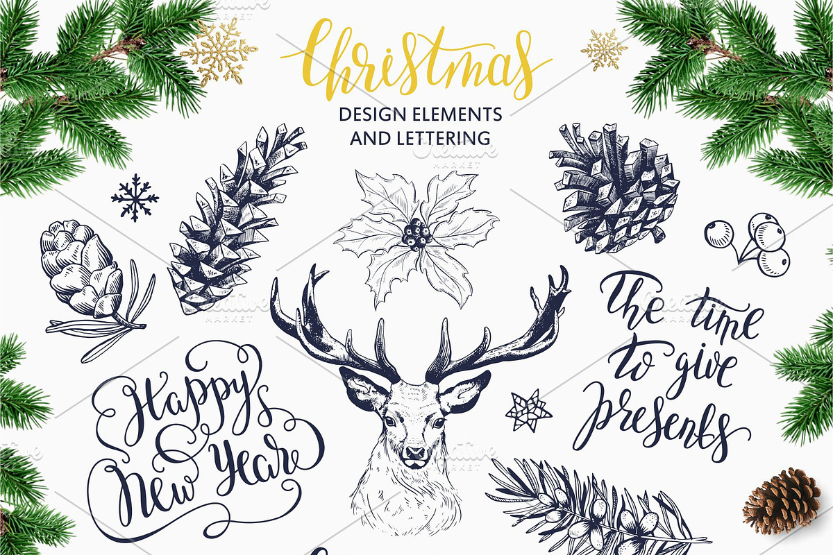 Christmas gift. Lettering & drawings, an Illustration by OlgaAlekseenko (Photo 5 of 11)
