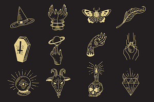 120 Set Bundle Mystical Tattoo