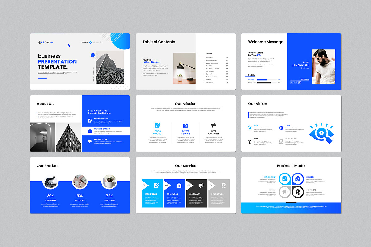 Business Presentation Template preview 2