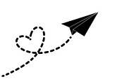 Paper Airplane Heart SVG Bundle, an Illustration by jahid234 (Thumbnail 22 of 31)