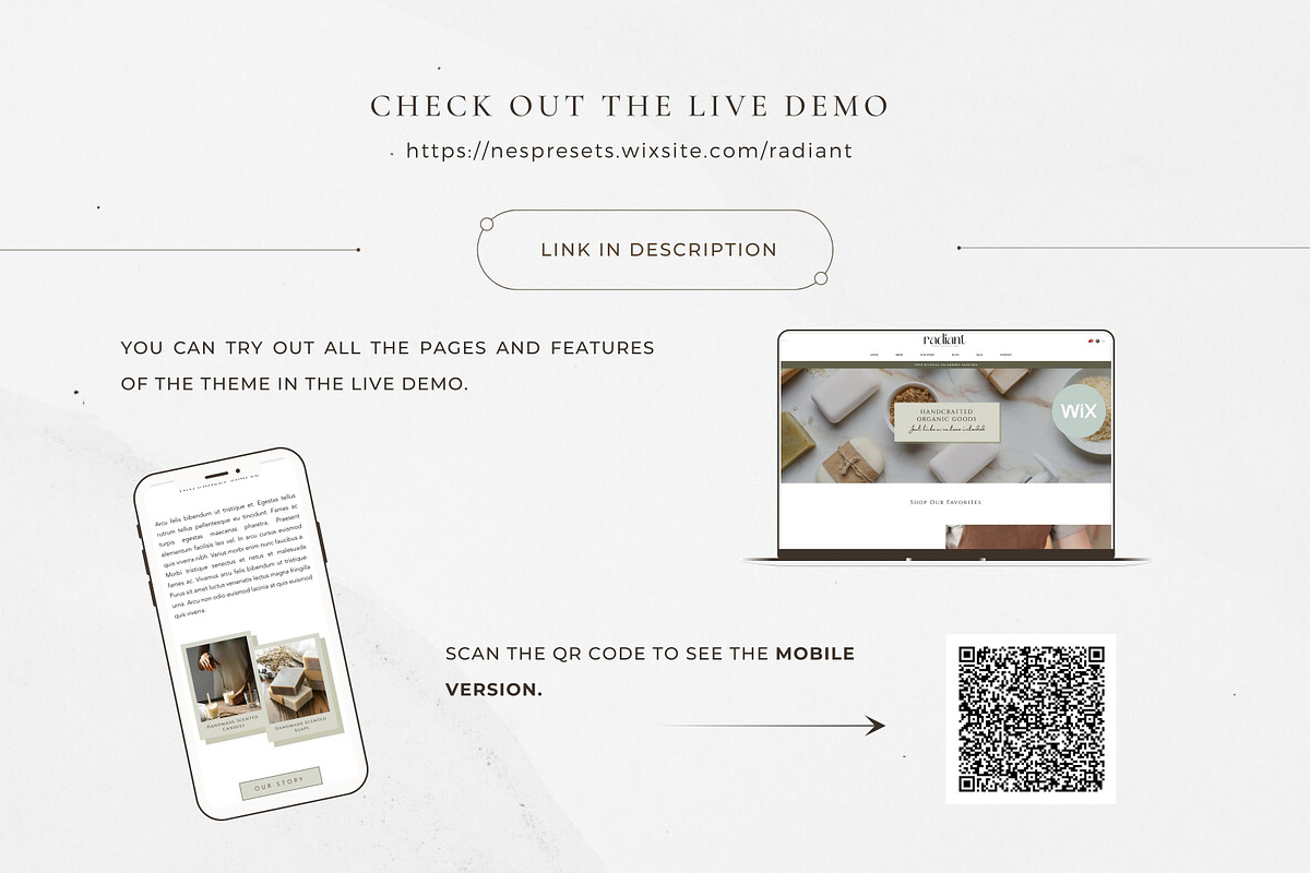 Wix Website Template - Ecommerce, a Wix Template by Nes Design Co (Photo 3 of 9)