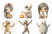 Mummy Kids Halloween Character, an Illustration by Craft Nest (Thumbnail 2 of 6)