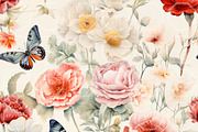 BLOSSOM FLIGHT. Seamless Pack, a Texture Illustration by RefinedFantasyStudio (Thumbnail 8 of 9)