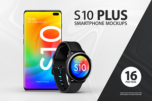 S10 Plus Smartphone Mockups
