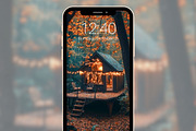 Autumn Floral Phone Wallpaper Set, a Graphic by Kalindiprints (Thumbnail 3 of 6)