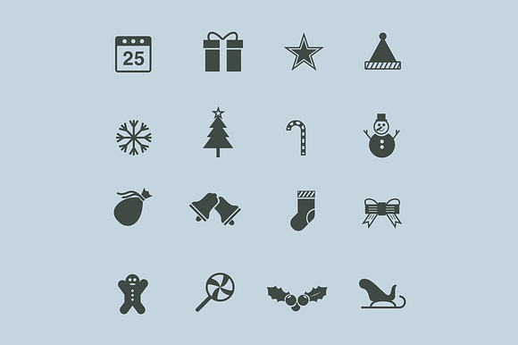 16 Festive Christmas Icons