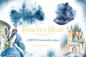 Beauty And The Beast Clipart Set