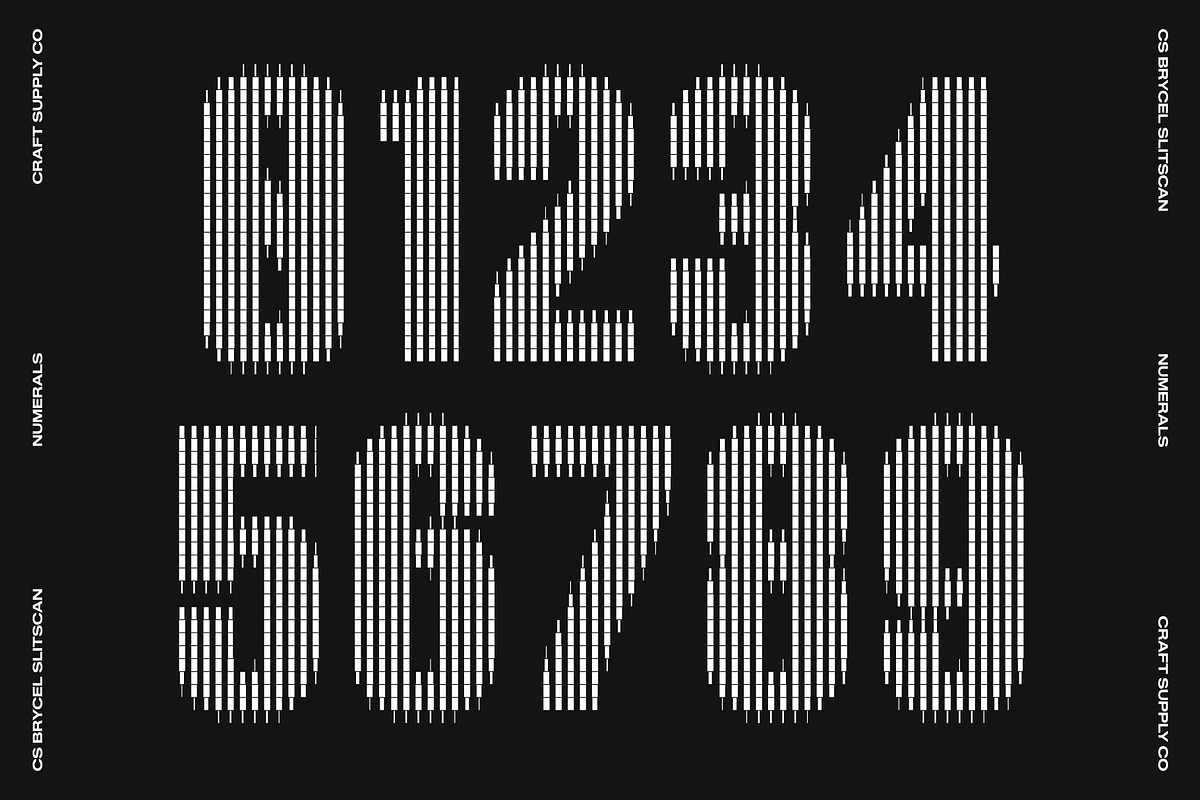 CS Brycel Slitscan, a Sans Serif Font by Craft Supply Co. (Photo 5 of 8)