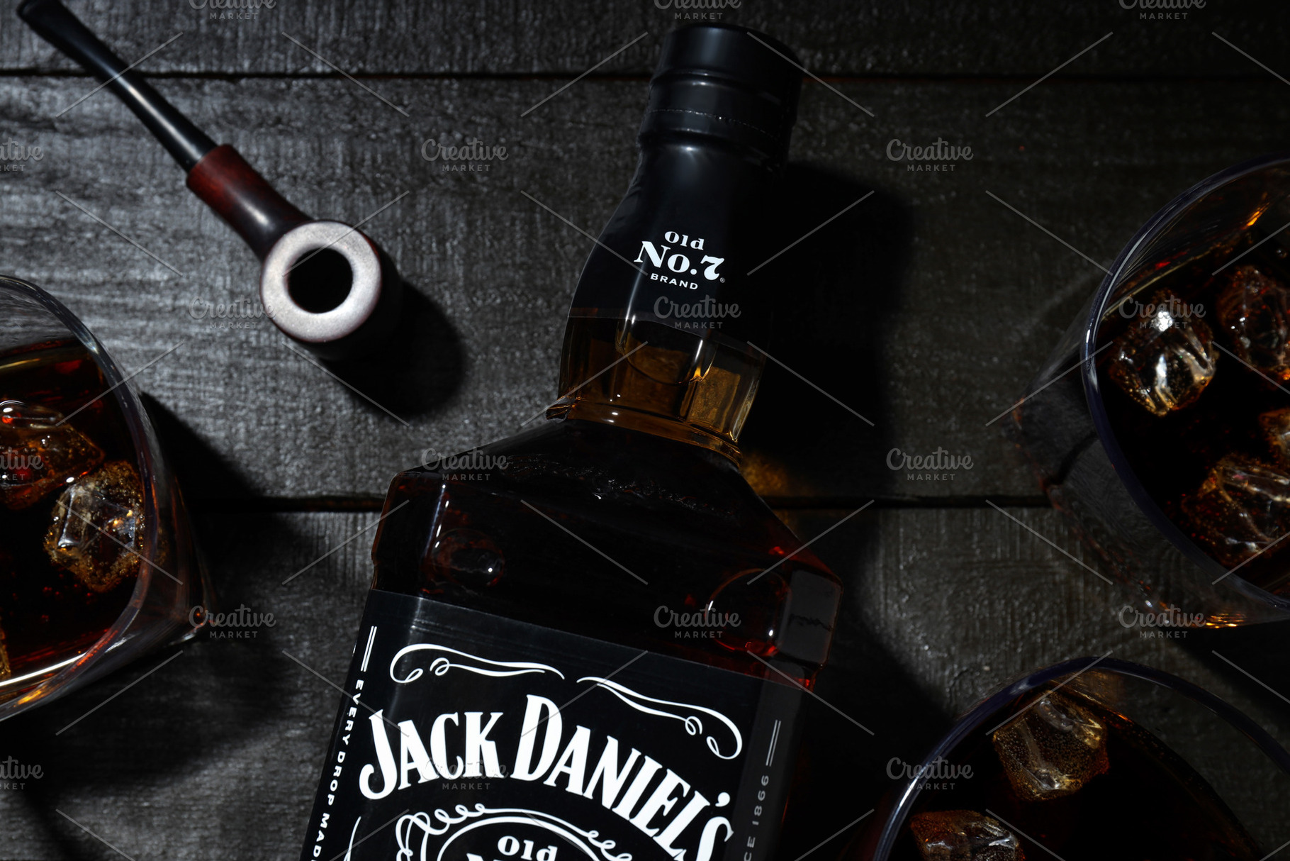 Odessa, Ukraine, 03.11.2022: Concept of alcohol drink - Jack Dan, a Food & Drink Photo by AtlasStudio PRO