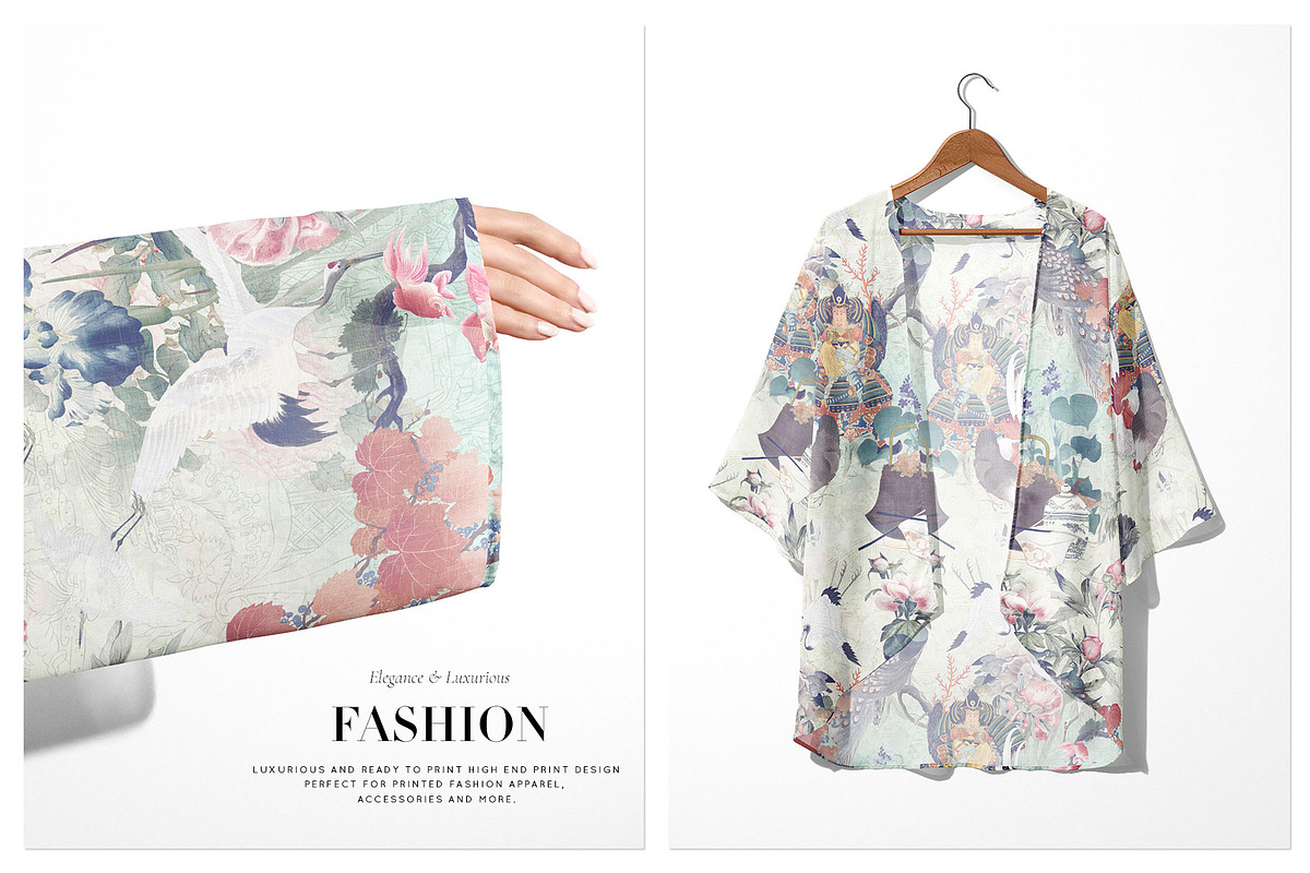 Edo Blooms, Oriental luxury Prints+, a Pattern Graphic by TSTUDIO (Photo 8 of 14)