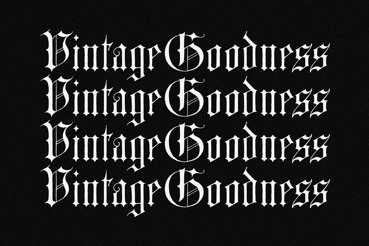 BlackCat Blackletter Vintage Font, a Blackletter Font by Tom Chalky (Photo 8 of 10)