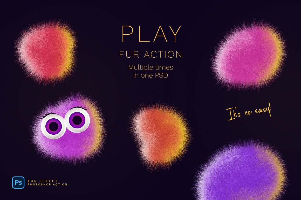 Fur Effect Photoshop Action, an Action Add-On by Andrew Skoch Design (Photo 6 of 8)