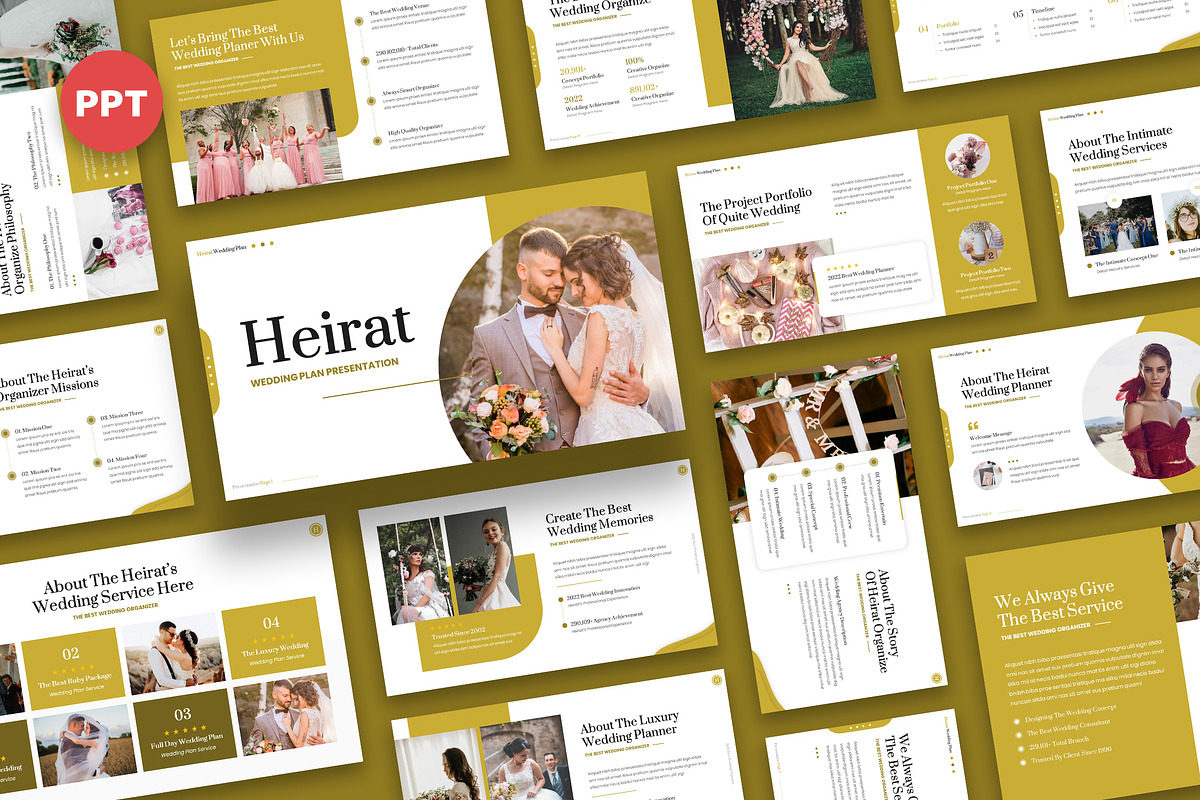 Heirat Wedding Plan Powerpoint, a Presentation Template by kerismaker (Photo 1 of 6)