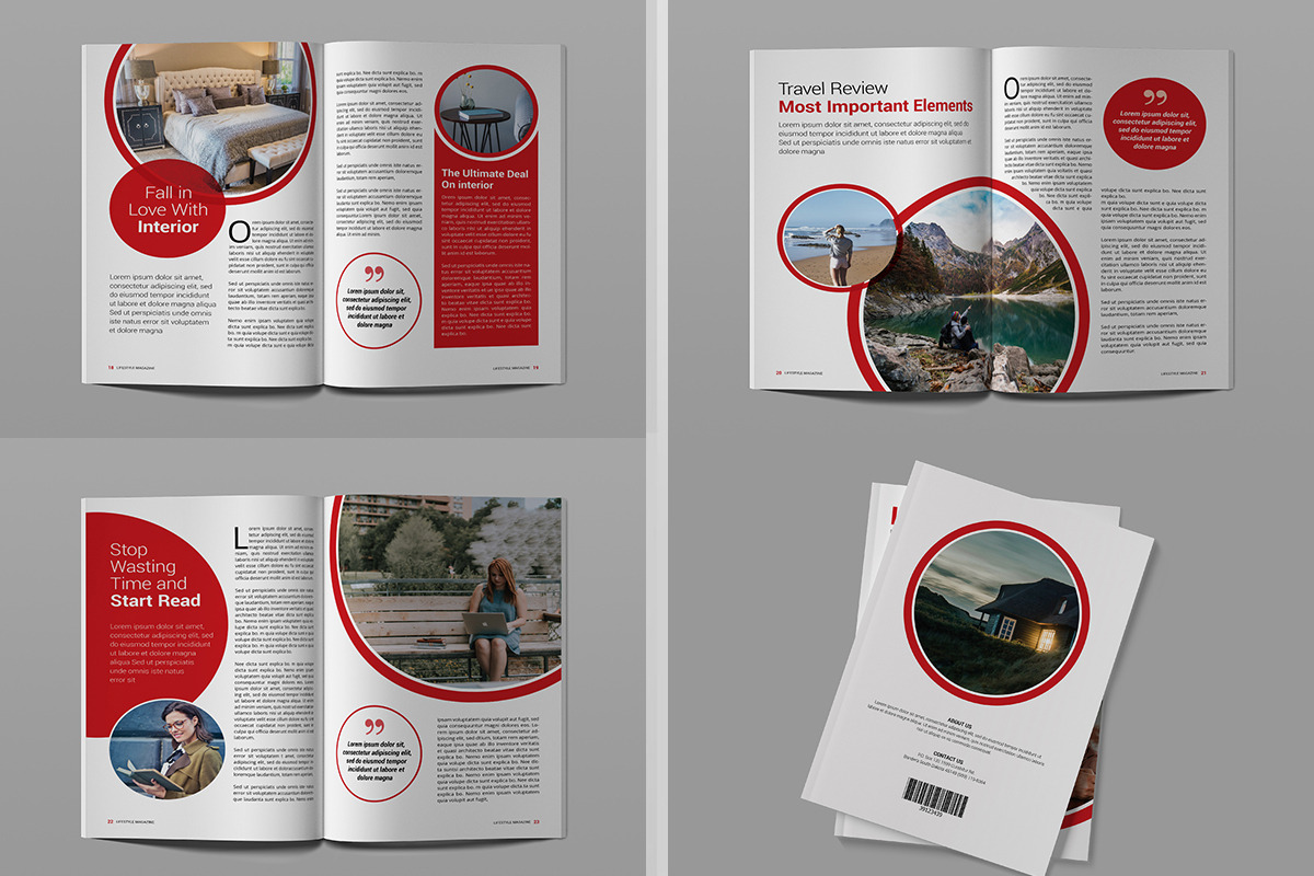Lifestyle Magazine Template, a Magazine Template by xtratimebd (Photo 3 of 4)