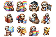 School Sloth, an Illustration by Design Market (Thumbnail 2 of 4)
