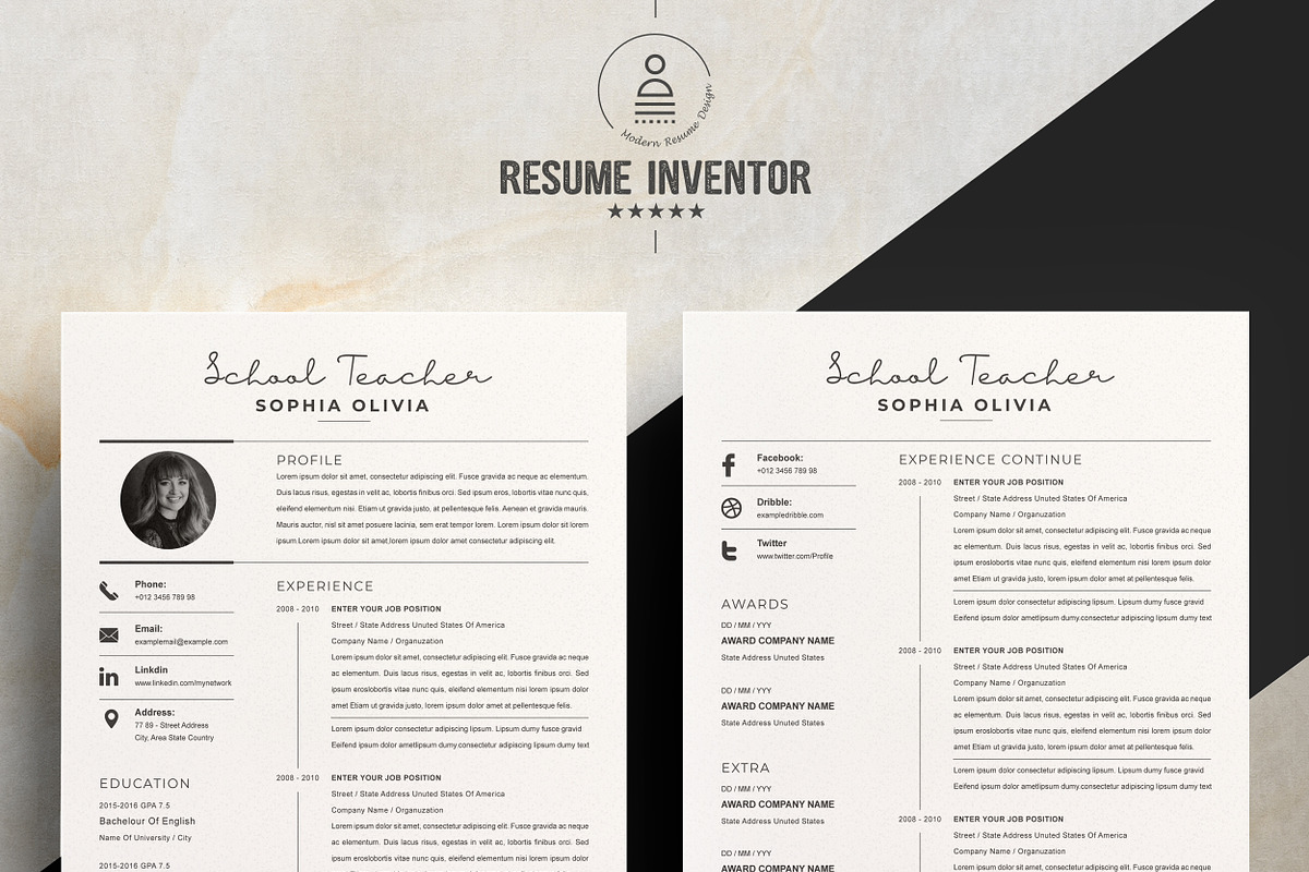 JOB WINNING RESUME - 50 TEMPLATES, a Resume Template by ResumeInventor (Photo 81 of 184)