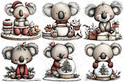 Whimsical Christmas Koala Clipart, an Illustration by DreamPrint404 (Thumbnail 6 of 7)