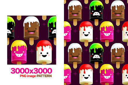 Freaky Ice-Creams Pattern