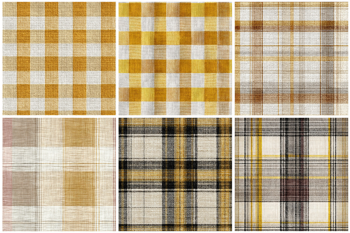 Seamless Yellow Plaid Pattern, a Texture Graphic by CitraGraphics (Photo 3 of 7)