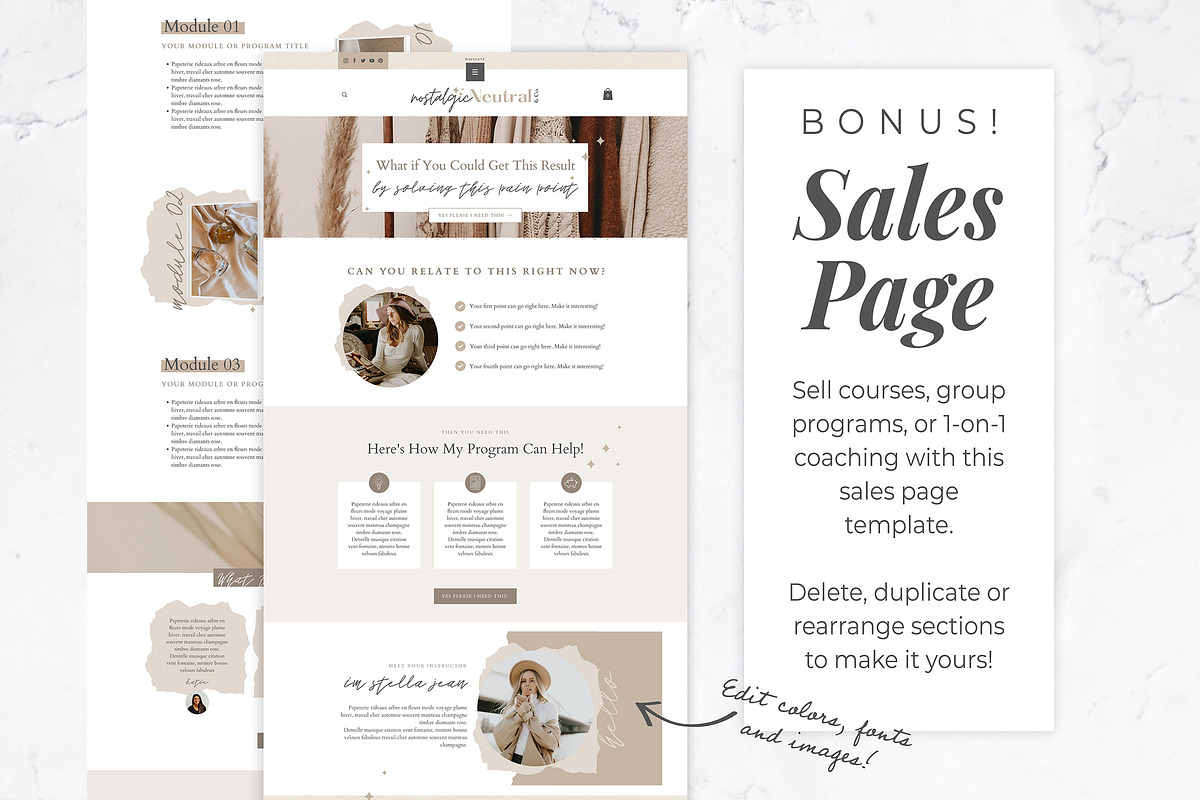 Wix Website Template | Neutral, a Wix Template by Thirty One Palms Studio (Photo 6 of 7)