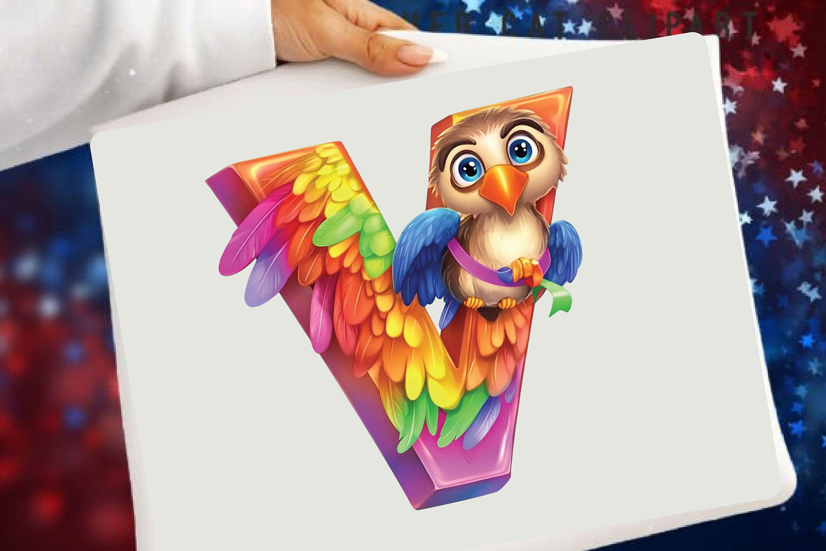 Cute Animal Alphabet Clipart Bundle, an Illustration by SVGArt (Photo 3 of 9)