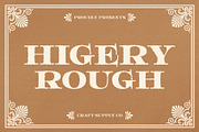 Higery Rough, a Serif Font by Craft Supply Co. (Thumbnail 1 of 8)