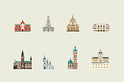 Ukrainian Architecture Set (72 pcs), an Object Graphic by atomo (Thumbnail 2 of 5)