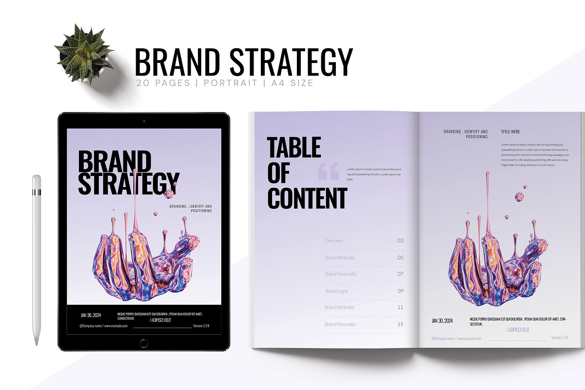 Business Brand Strategy Template, a Magazine Template by TMint Play (Photo 1 of 4)