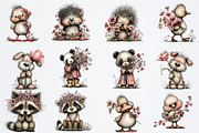 Spring Animals Clipart, an Illustration by Watercolor design (Thumbnail 2 of 6)