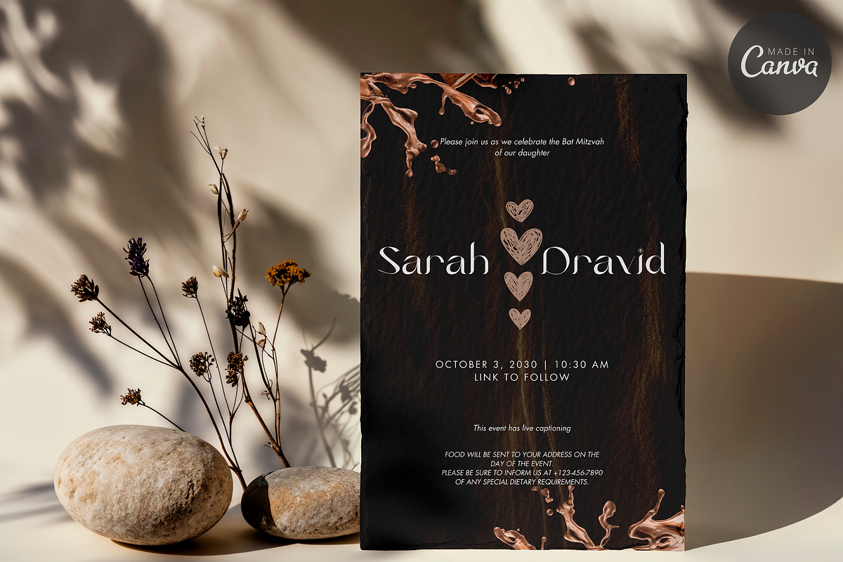 Chocolate Theme Wedding Invitation, an Invitation Template by InvitingStorys (Photo 2 of 12)