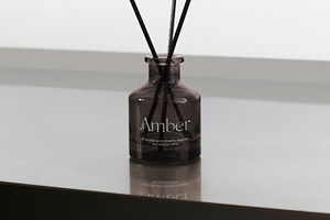 Glass Diffuser Bottle Mockup PSD, a Household Mockup by Feel This