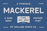 SFC Mackerel, a Sans Serif Font by Skilline Supply Co. (Thumbnail 1 of 8)