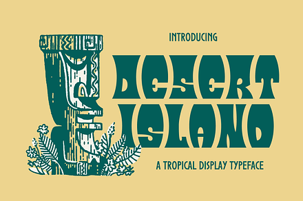 Desert Island, a Sans Serif Font by Bebop Font Foundry