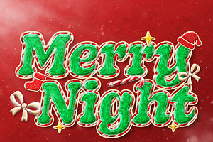 Christmas Candy Text Effect