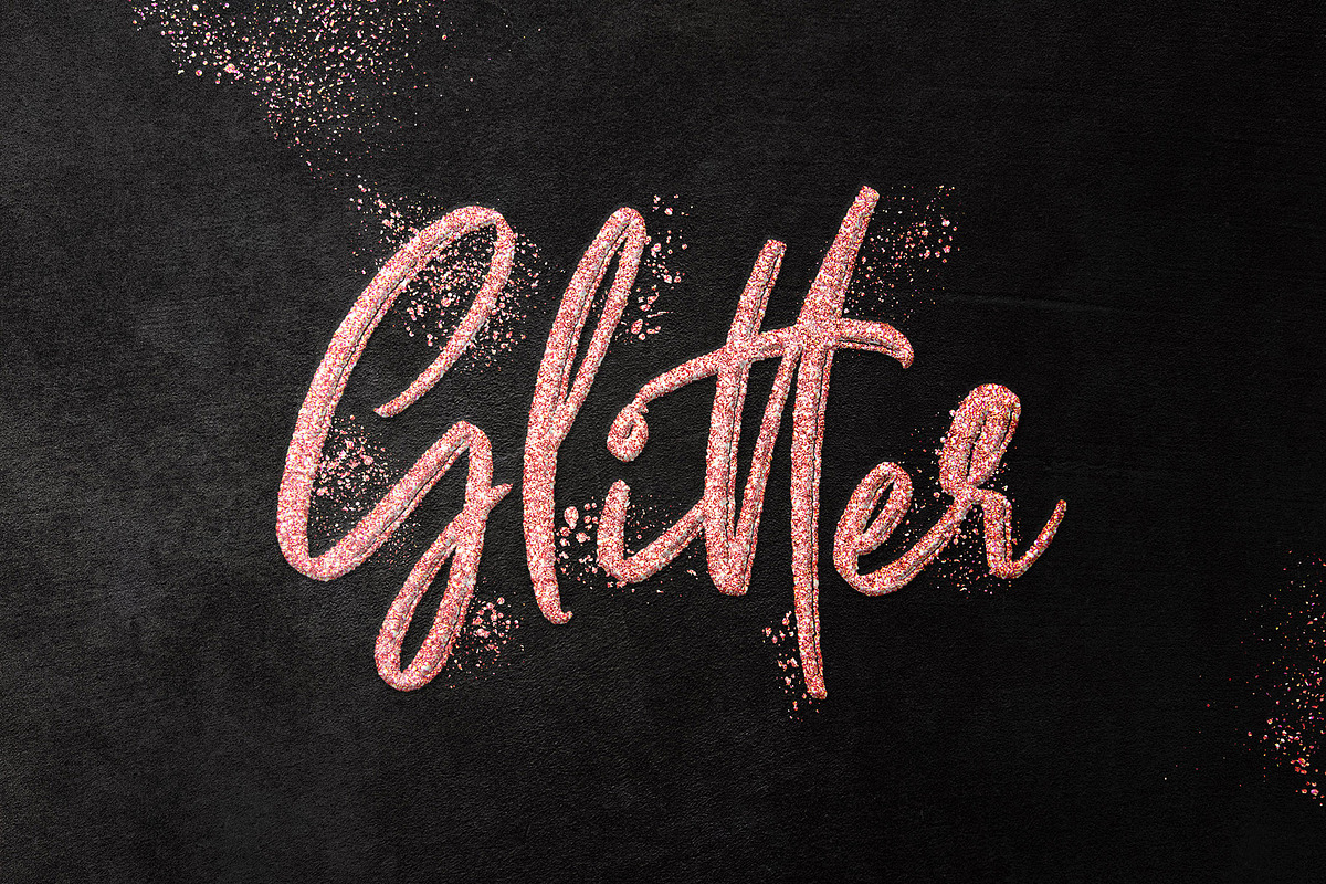 Fancy Glitter Text Effect, a Layer Style Add-On by Design Squad (Photo 2 of 5)