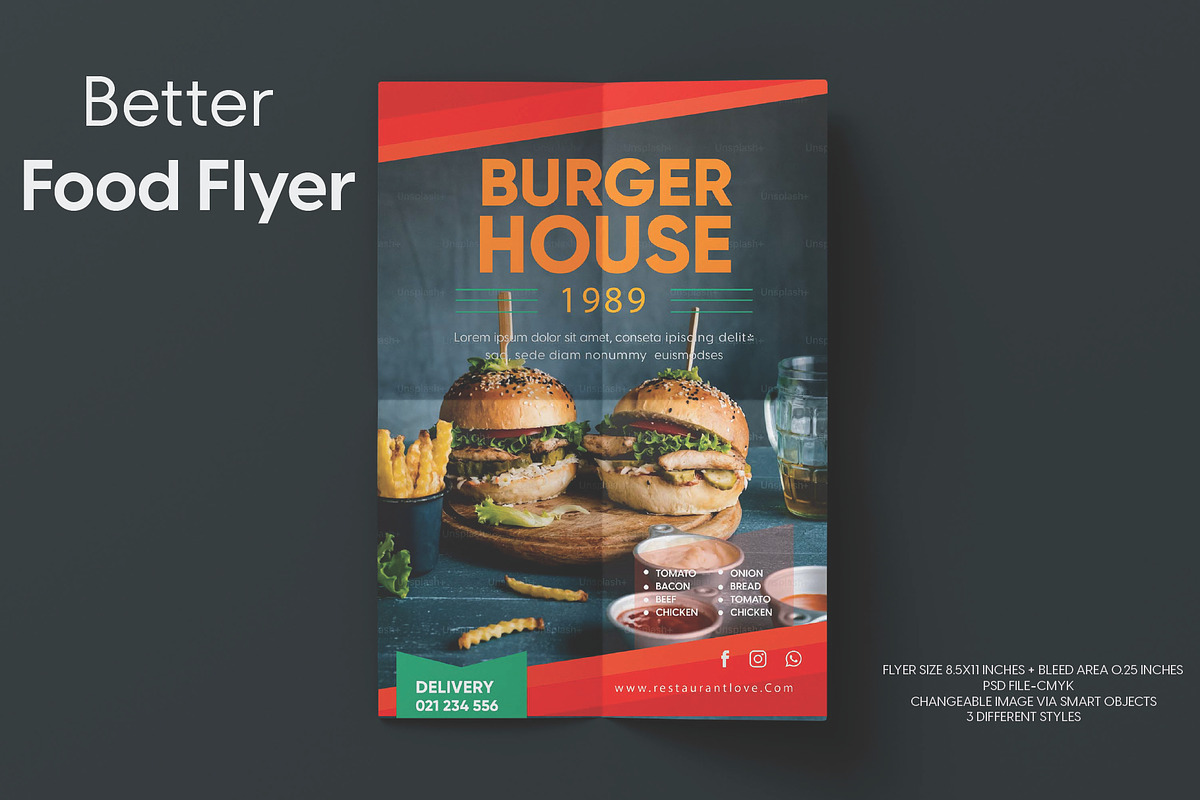 Better fast food sale flyer, a Flyer Template by Workhu (Photo 1 of 4)