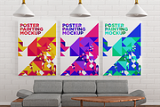 Poster Painting MockUp Pack 001, a Print Template by Traint (Thumbnail 9 of 21)