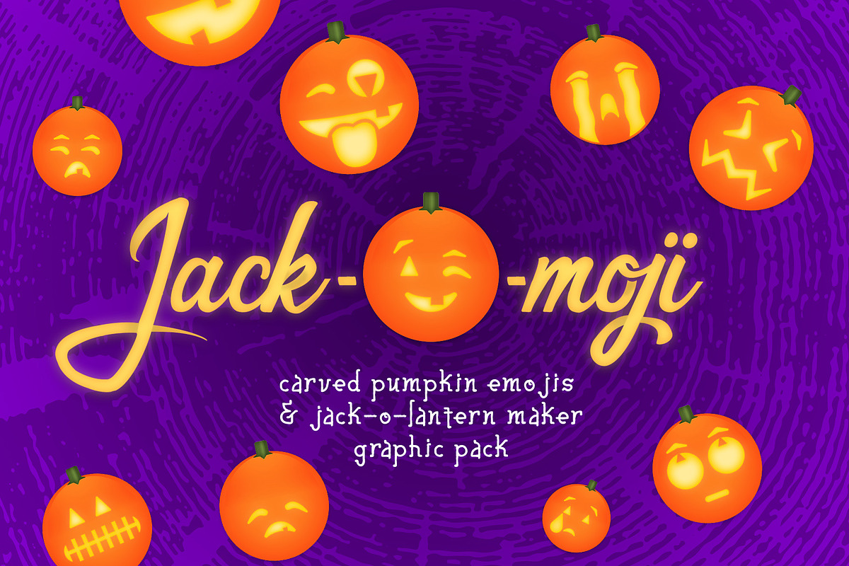 Jack-O-Moji Graphics Pack, an Object Graphic by Ben Lew Illustration (Photo 1 of 3)