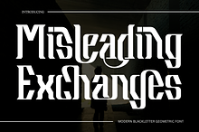 Misleading Exchanges Font