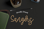 Sangers Signature, a Script Font by adelaide (Thumbnail 1 of 4)