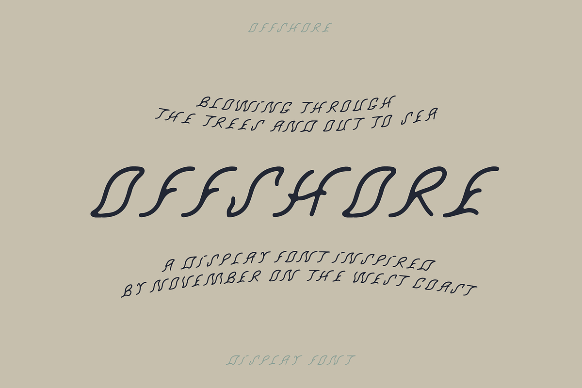 Offshore Display Font, a Font by Studio Alexander (Photo 1 of 7)