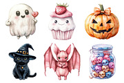 Kawaii Halloween Clipart Bundle, an Illustration by Daily.Designs (Thumbnail 3 of 5)